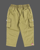 Toddler wearing a western wear for boys set consisting of a button-down shirt and utility cargo pant.