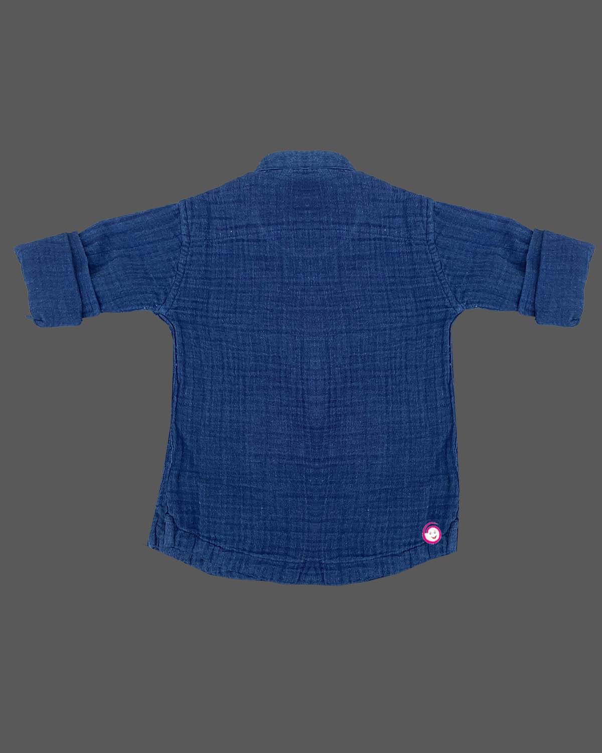 Boys plain casual kurta shirt - Royal Blue