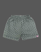 Comfortable geometric patterned shirt and shorts set for boys.