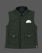 Boys waistcoat set with printed shirt and tailored pant for party wear