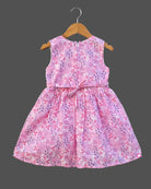 Girls attractive color with casual wear frock - Pink