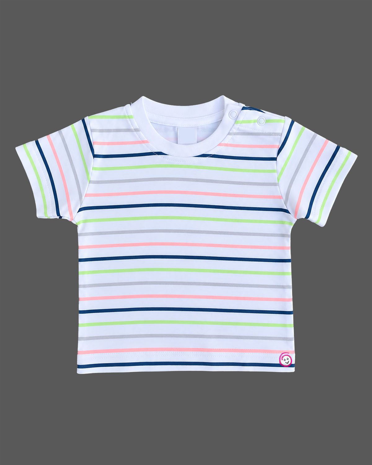 Baby boy striped t-shirt and green dungaree shorts set baby clothes
