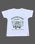 Boys cotton plaid check button-up shirt and graphic printed inner t-shirt 2-piece clothing set