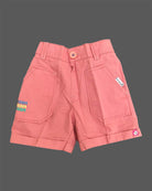 Baby Boy Striped Shirt with Car Appliqué and Matching Cuffed Shorts Set