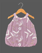 Baby girl embroidered halter neck western top with floral details for parties and outings