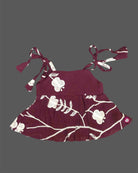 Baby Girl Embroidered Cotton Top with Shoulder Tie Straps for Girls Outfits
