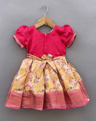 Girls embroidered Puff sleeve traditional frock