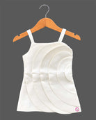 Infant cotton frock with layered circular panel detail for casual playdates