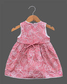 Baby girl printed cotton frock with bow detail for casual playdates