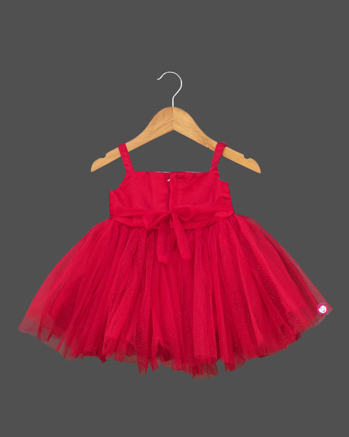 Girls attractive colors with partywear frock - Red