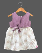 Young princess sleeveless sequined floral embroidered party frock