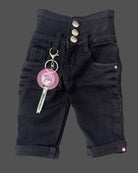 Girls western jean Pant - Black