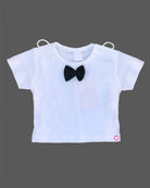 Boys t-shirt with printed suspender set - Navy Blue