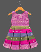 pattu pavadai frock infant ethnic wear silk cotton frock for festive celebration