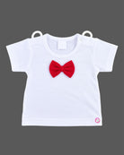baby boy cotton dungaree set with bow tie and polka dots for birthday party