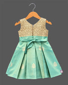 pattu pavadai frock infant ethnic wear silk cotton frock for temple visit