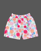 Toddler floral schiffli top set with flutter sleeves and matching shorts for baby party wear dress outings.