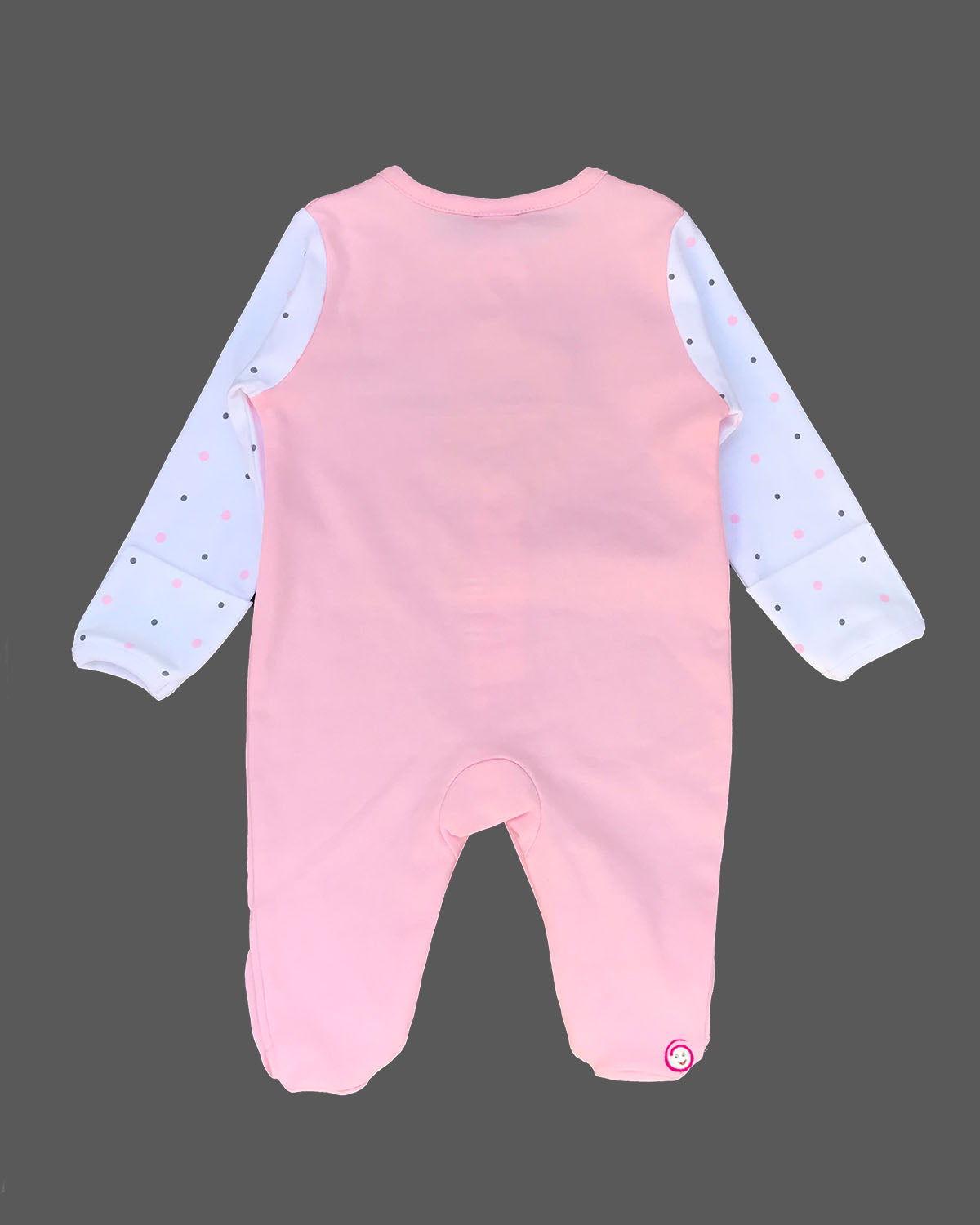 Kids i love mummy printed full romper - Baby Pink