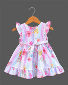 Toddler floral cotton frock for birthday party and playdate, infants frock for casual wear