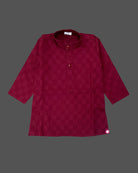 Boys full sleeve kurta set - Maroon