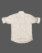 Boy Baby prince linen cotton shirt with mandarin collar and Full sleeves for boys casual wear