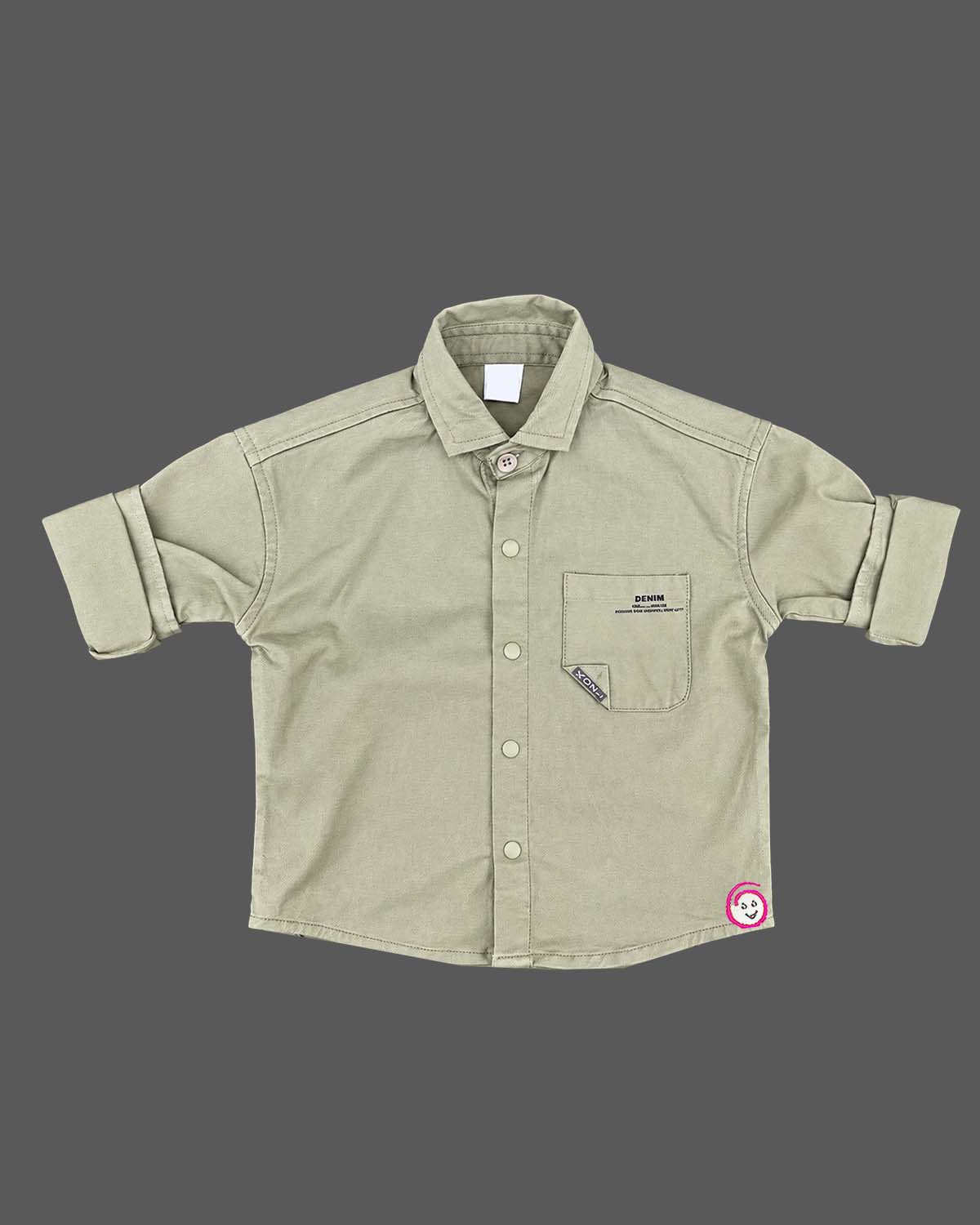 Western dress for boys cotton shirt and utility cargo pant set