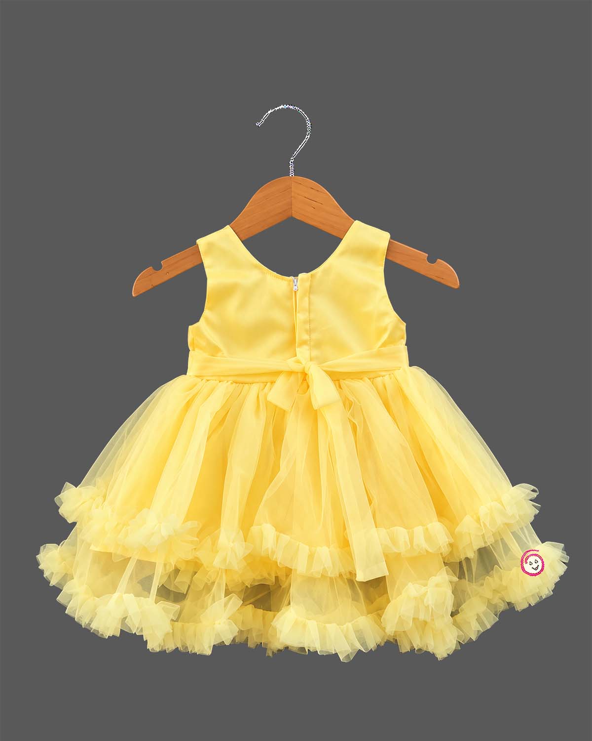 infants frock girlish party wear dress tiered net frock for celebration