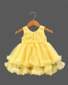 infants frock girlish party wear dress tiered net frock for celebration