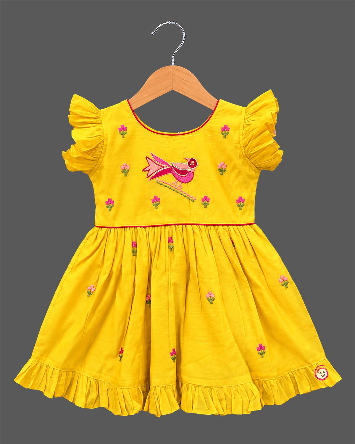 infants frock toddler girl silk cotton frock party wear dress for children