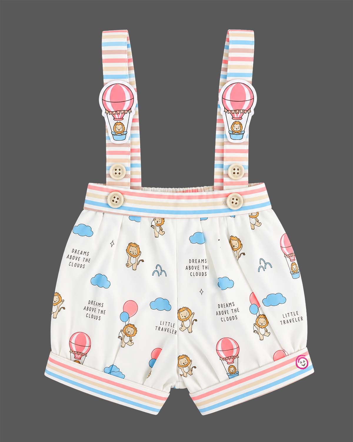 Little gentleman suspender set with bow tee for casual party wear