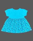 Infants frock with printed skirt for casual wear baby clothes