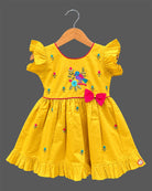 infants frock baby girl silk cotton frock embroidered party wear dress