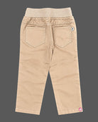 Toddler boys cotton twill pants with elastic waistband and drawstring for festive wear