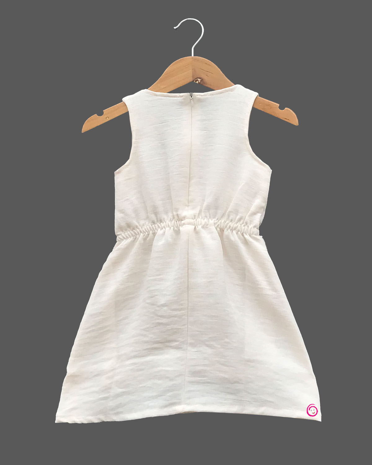Girls elegant design western frock - Cream