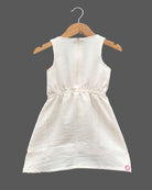 Girls elegant design western frock - Cream