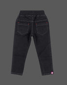 Boys denim pant with ribbed elastic drawstring waistband for party wear for boys collection.