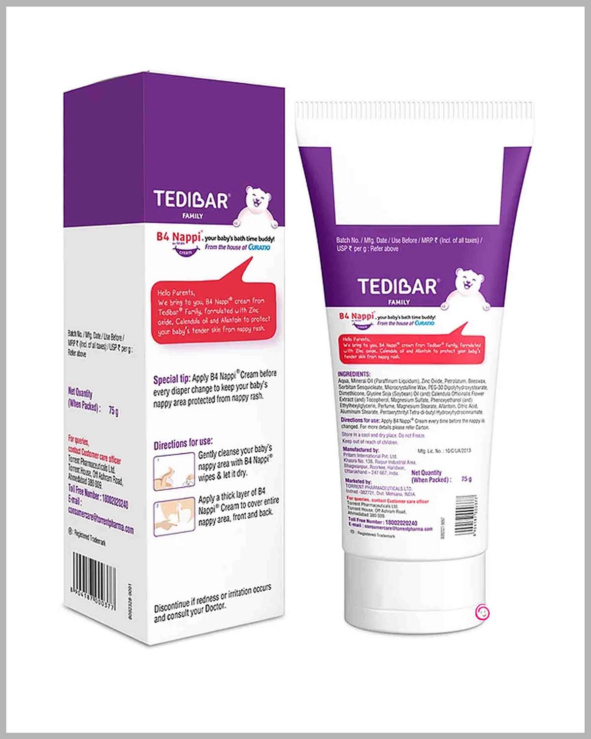 Tedibar B4 Diaper Rash Cream