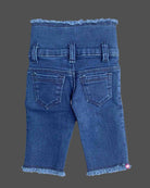 Girls Stylish jean pant - Royal Blue