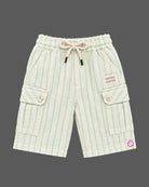 Toddler wearing  collar button-down shirt and shorts as baby boy western wear.