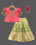 new designs of lehenga, pattu lehenga