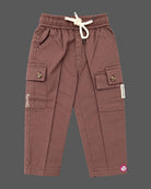 Checkered button down shirt and pant styled as kids western wear with utility flap pockets.