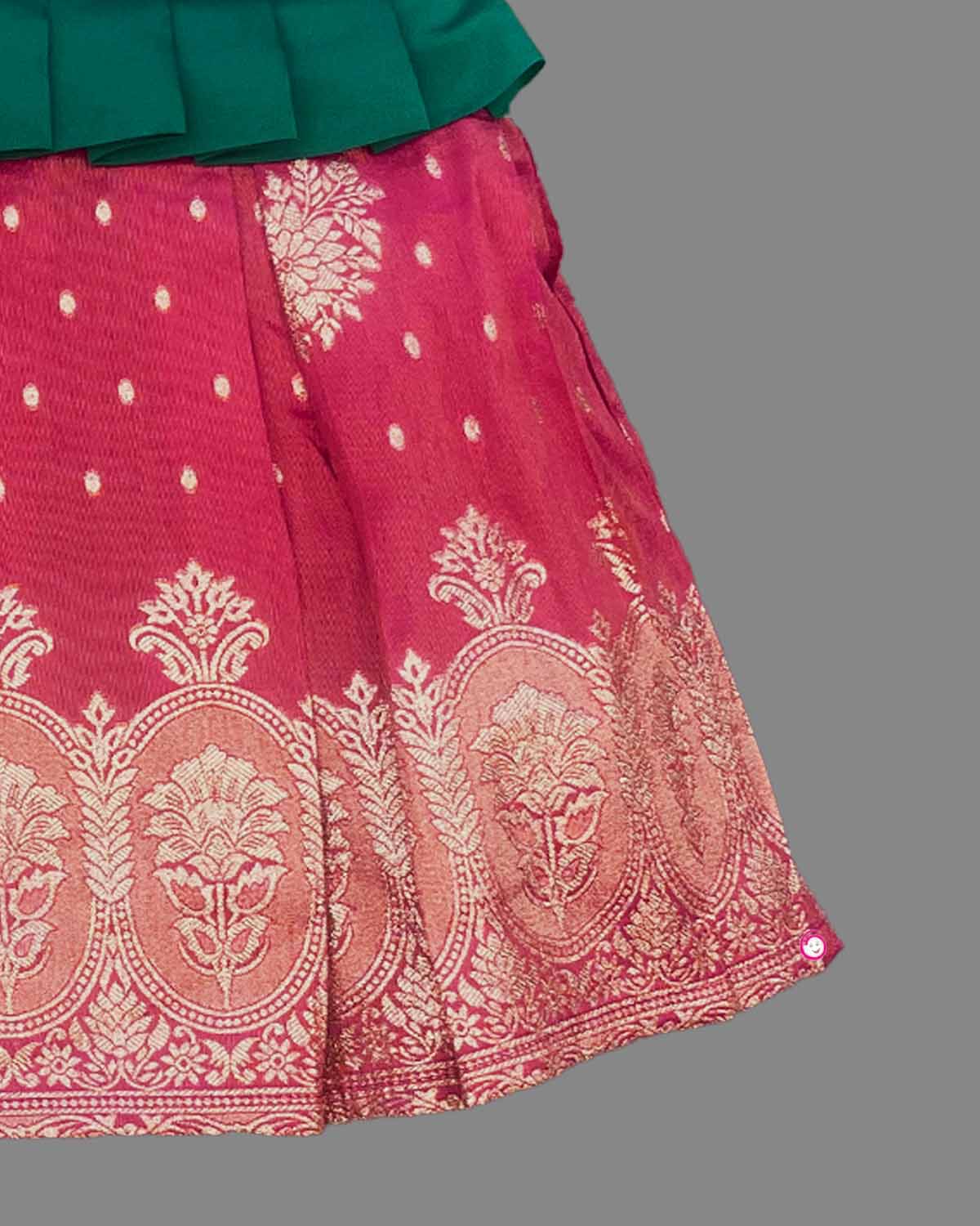 Girls embroidered traditional frock - Ramar Blue
