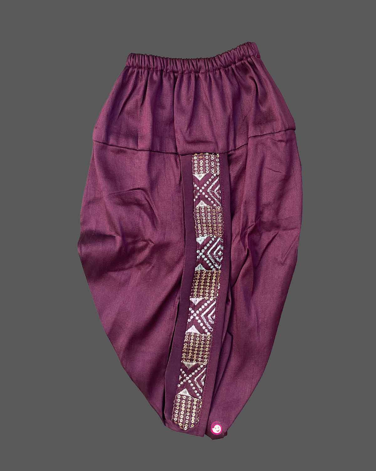 Boys elegant design dhoti set - Wine