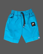 Boys printed shirt with shorts - Sky Blue