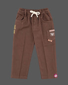 Kids printed shirt and pant featuring utility pockets and button closure designed as kids western wear.