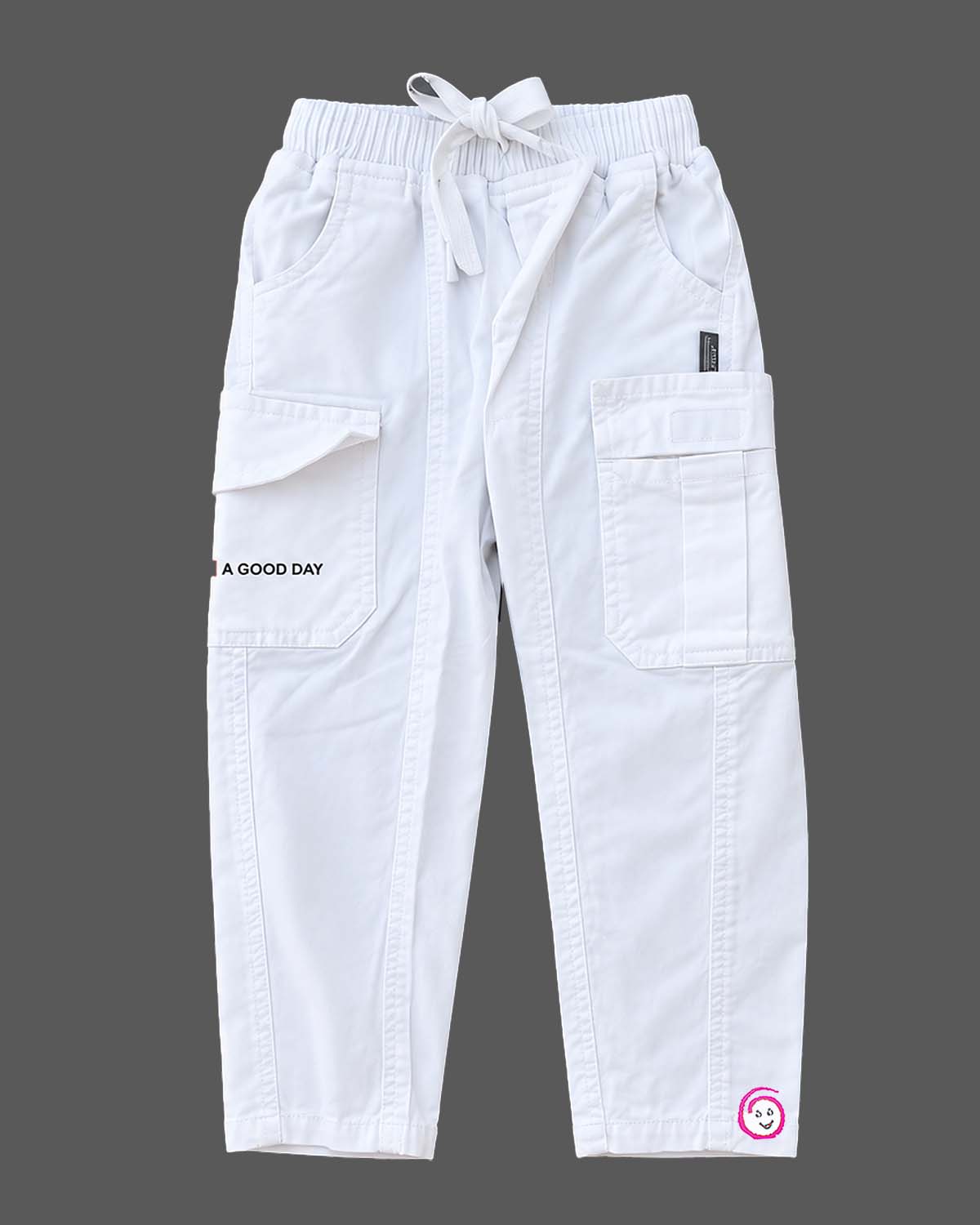 Boys long sleeve button-down shirt and cargo pants party wear for boys with chest utility pockets