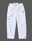Boys long sleeve button-down shirt and cargo pants party wear for boys with chest utility pockets
