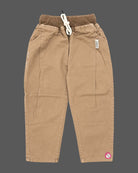 Toddler wearing striped hooded button down shirt and pant set as an western dress for boys.