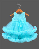 girlish gown infants frock party wear dress for children trail frock