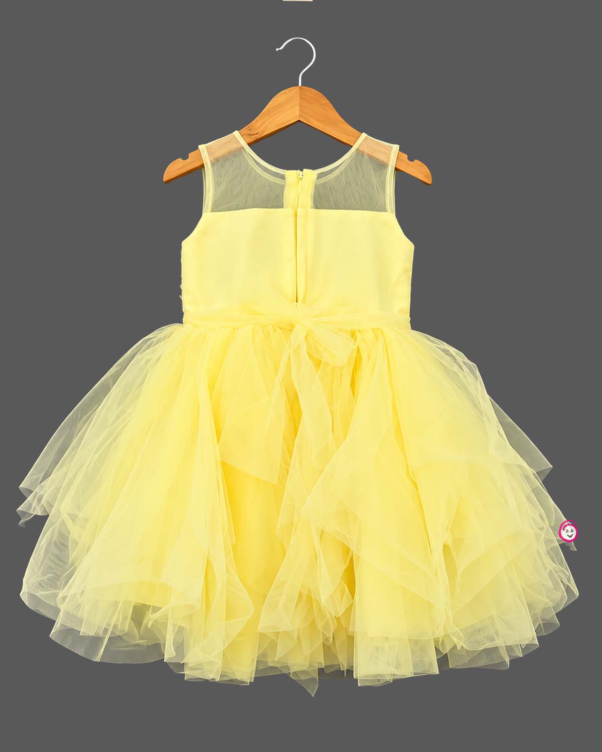 Tiered tulle frock and matching shrug featuring silk frocks for baby girl styling details